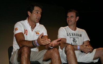 Guillermo Romero y Claudio Serrano en la Fanvención 2012